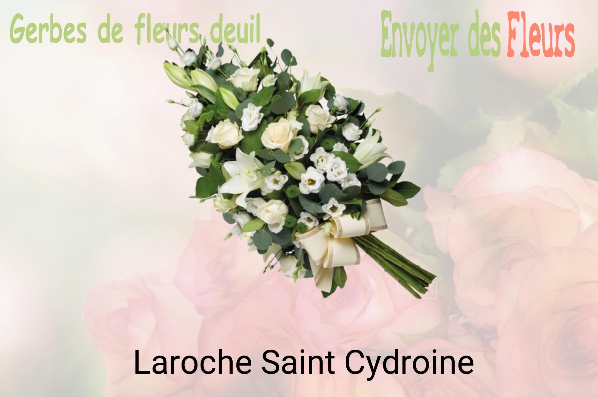Gerbe de fleurs de deuil livrée à Laroche-Saint-Cydroine